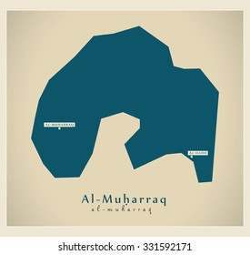 Modern Map - Al-Muharraq BH