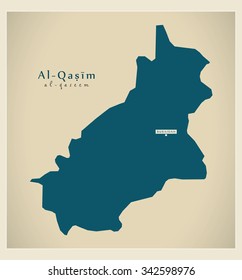 Modern Map - Al-Qasim SA