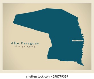 Modern Map - Alto Paraguay PY