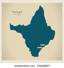 Modern Map - Amapa BR