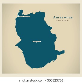 Modern Map - Amazonas VE