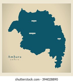 Modern Map - Amhara ET