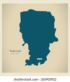 Modern Map - Amran YE