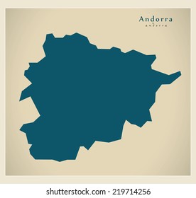 Modern Map - Andorra AD
