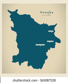 Modern Map - Annaba DZ