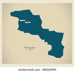 Modern Map - Aragua VE