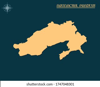 Modern map of ARUNACHAL PRADESH , india state map ARUNACHAL PRADESH , indian state infographics