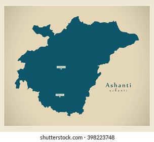 Modern Map - Ashanti GH
