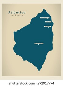 Modern Map - Atlantico CO