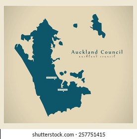 Modern Map - Auckland Council NZ