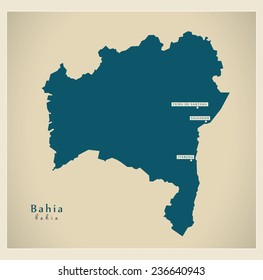 Modern Map - Bahia BR