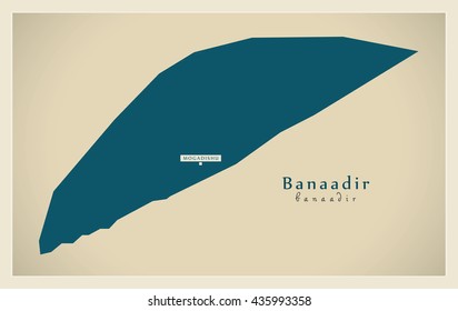 Modern Map - Banaadir SO