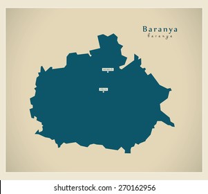 Modern Map - Baranya HU