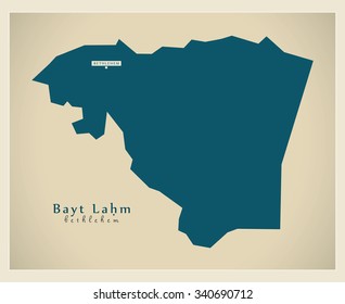 Modern Map - Bayt Lahm 