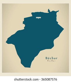 Modern Map - Bechar DZ