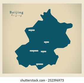 Modern Map - Beijing CN
