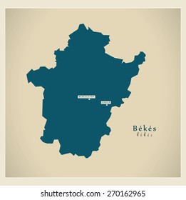 Modern Map - Bekes HU