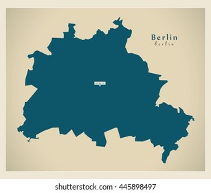 Modern Map - Berlin DE new design refreshed