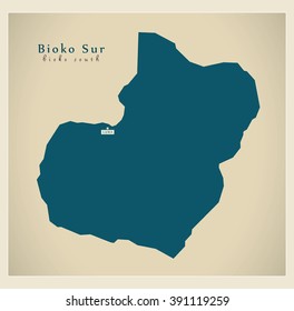 Modern Map - Bioko Sur GQ