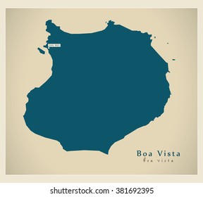 Modern Map - Boa Vista CV