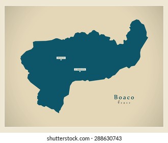 Modern Map - Boaco NI