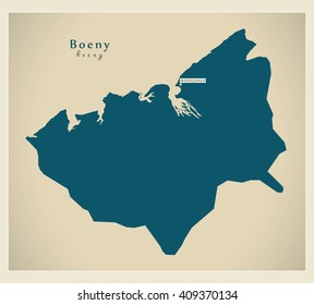 Modern Map - Boeny Madagascar