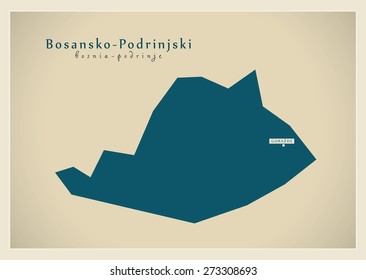 Modern Map - Bosansko Podrinjski BA