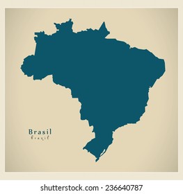 Modern Map - Brasil BR