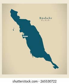 Modern Map - Bushehr IR
