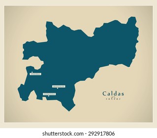 Modern Map - Caldas CO