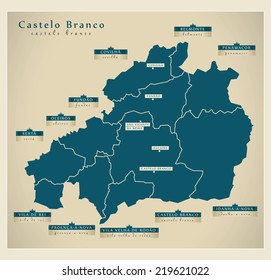 Modern Map - Castelo Branco PT