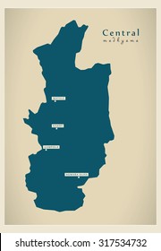 Modern Map - Central LK