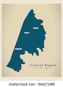 Modern Map - Central Region MS