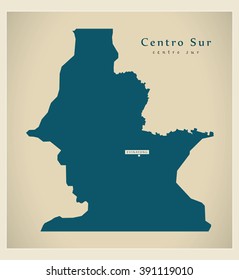 Modern Map - Centro Sur GQ