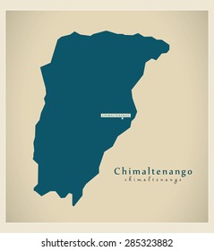 Modern Map - Chimaltenango GT