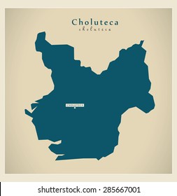 Modern Map - Choluteca HN