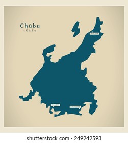 Modern Map - Chubu JP