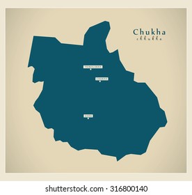 Modern Map - Chukha BT