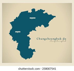 Modern Map - Chungcheongbuk KR