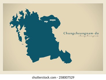 Modern Map - Chungcheongnam KR