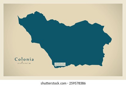 Modern Map - Colonia UY