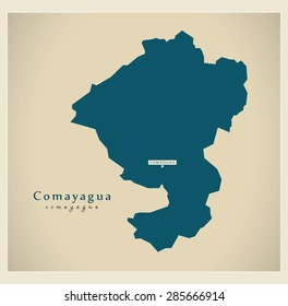 Modern Map - Comayagua HN