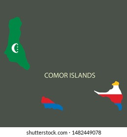 Modern Map - Comoros  