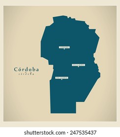 Modern Map - Cordoba AR