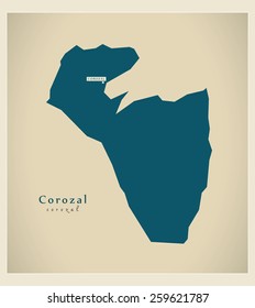 Modern Map - Corozal BZ