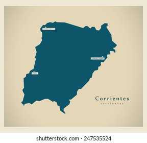 Modern Map - Corrientes AR