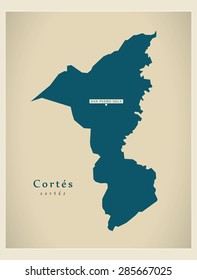 Modern Map - Cortes HN