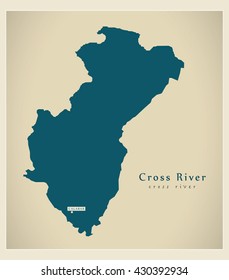 Modern Map - Cross River NG