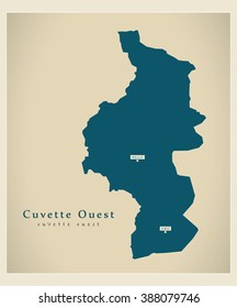 Modern Map - Cuvette Ouest CG