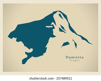Modern Map - Damietta EG